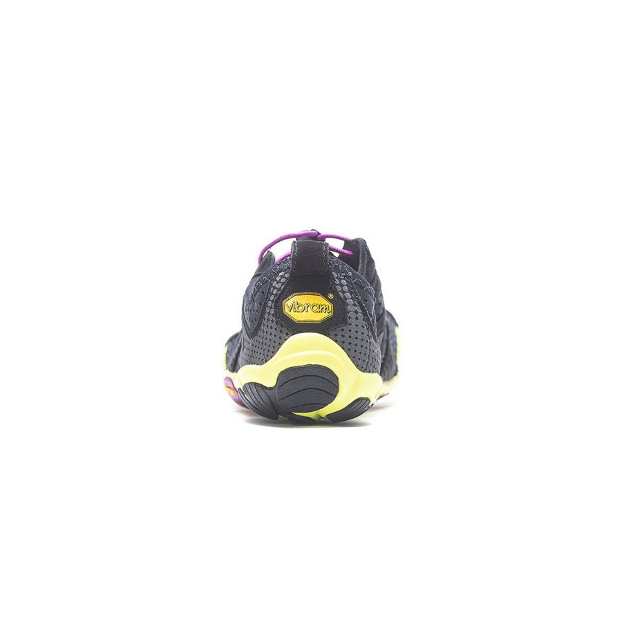 V-Run Women's Black Yellow Purple Vibram